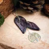 Collier arbre de vie violet et ailes de fée