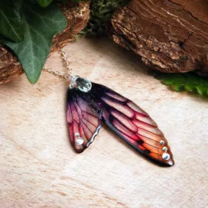 Sautoir artisanal en ailes de fée - Crépuscule