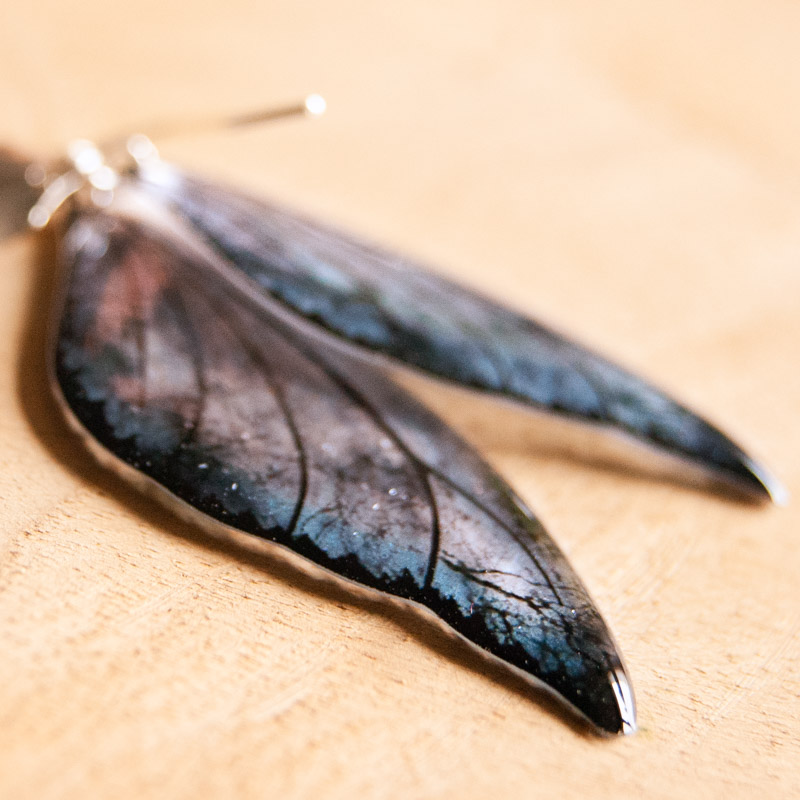 Détail des ailes de la fée Sylmeria – modèle Tempête